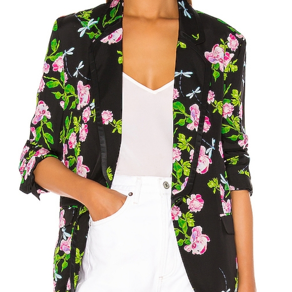 Cynthia Rowley Tropical Oversized Blazer Size XS - Picture 6 of 7